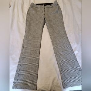 Express Editor Barely Boot Low Rise Pattern Pants